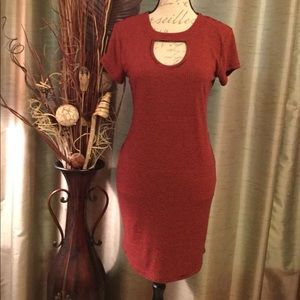 NEW Red & Black Striped Dress